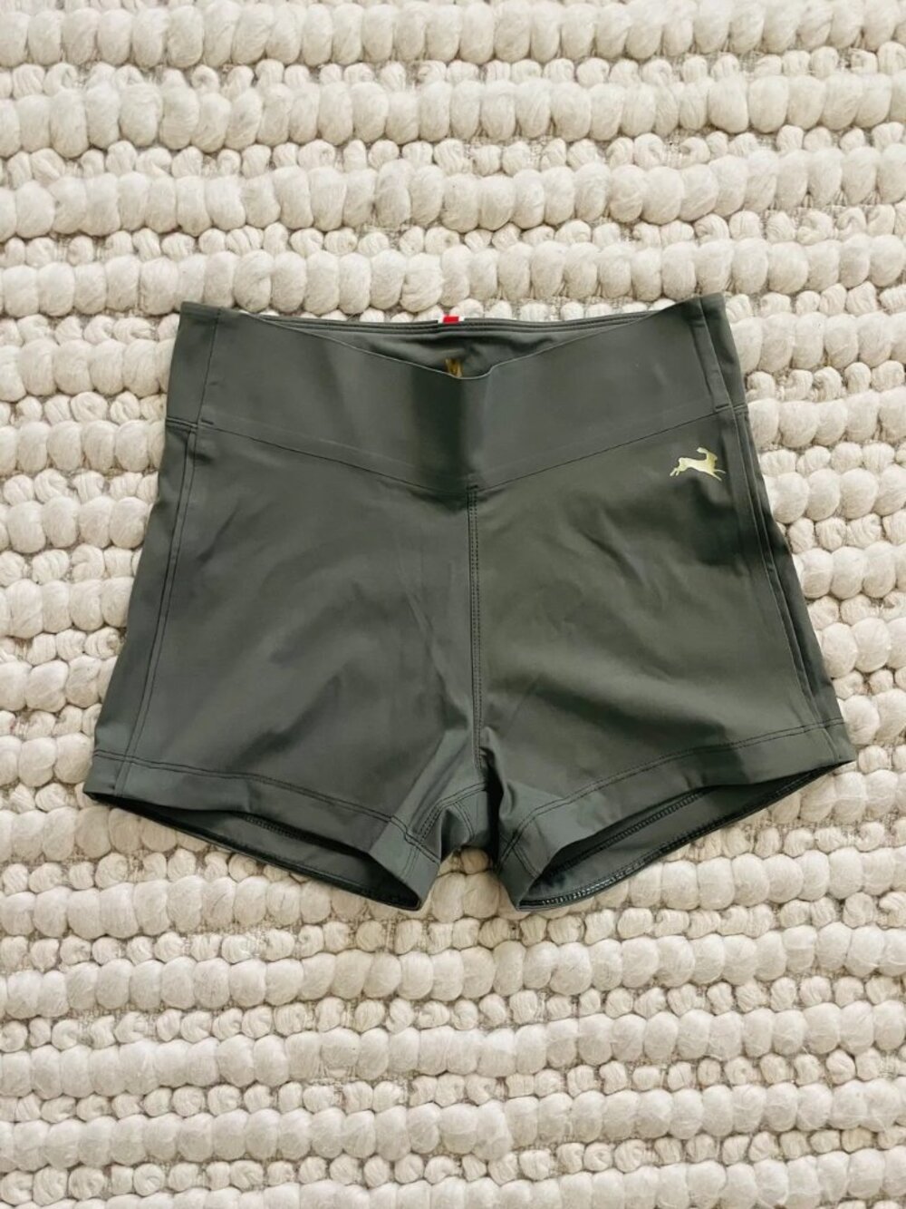 TRACKSMITH Bell Lap Running Shorts Olive Green Size M